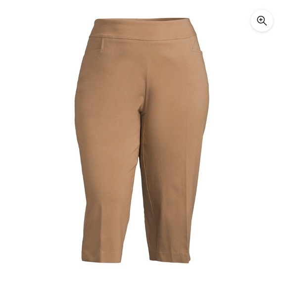 Terra & Sky Women’s Plus Size Millennium Capri Pants Size 4X Brown - Picture 4 of 5